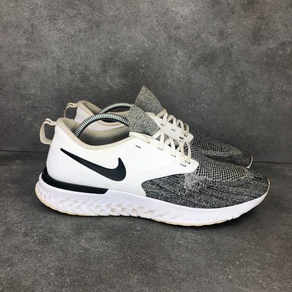 Nike Shoes - Nike Running Shoes Odyssey React 2 Flyknit Sneakers, White Black, Women's 11
